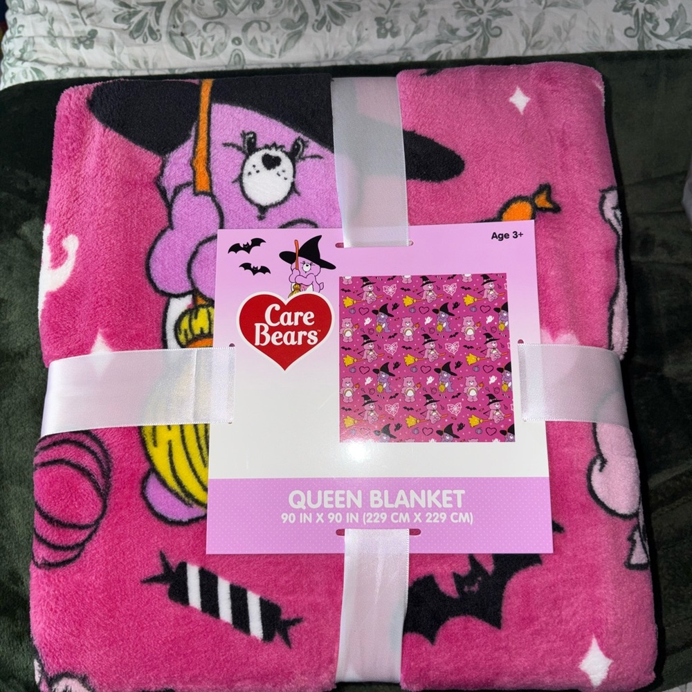 Care Bears Halloween Pink and Purple Queen Blanket